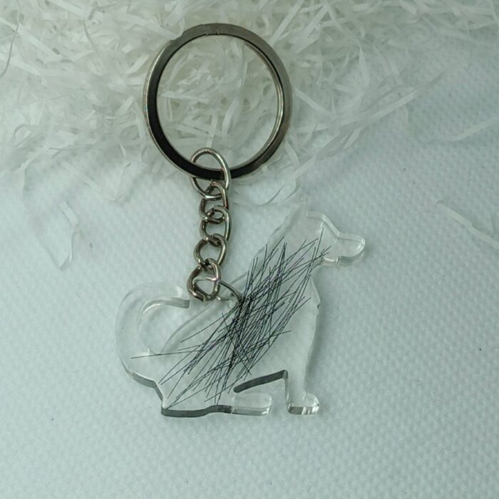 breloczek pies z sierścią