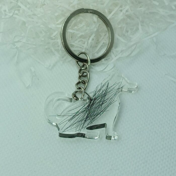 breloczek pies z sierścią