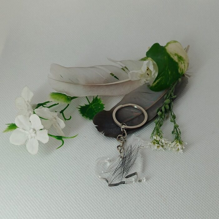 breloczek pies z sierścią