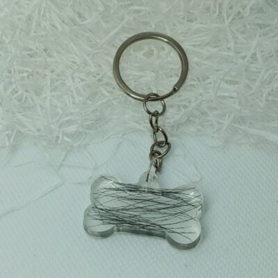 breloczek z sierścią psa