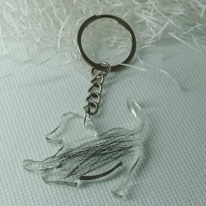 brelok pies z sierścią