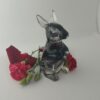 figurka królika z sierścią rękodzieło