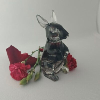 figurka królika z sierścią rękodzieło figurka królika z sierścią rękodzieło