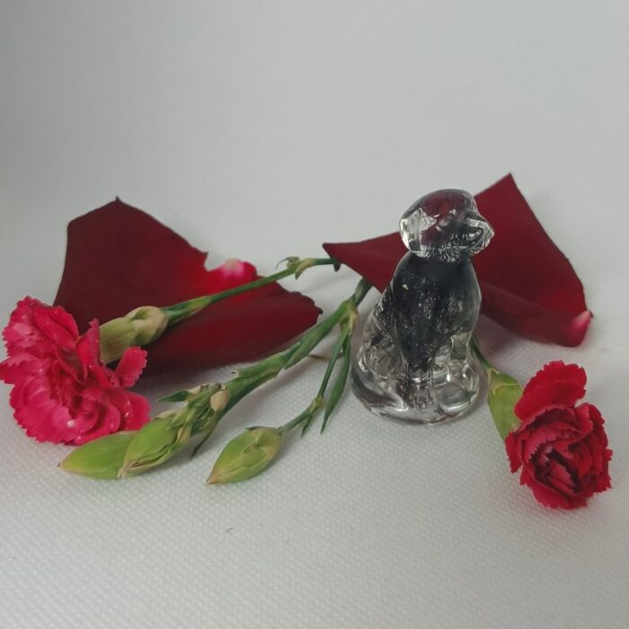 figurka pies z sierścią