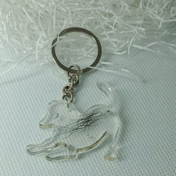 Brelok pies z sierścią - 1 unikalna pamiątka na zawsze